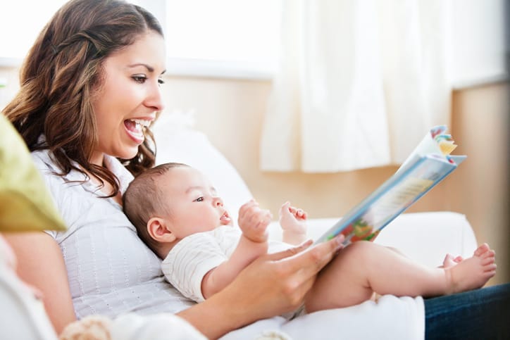 Reading to your child.