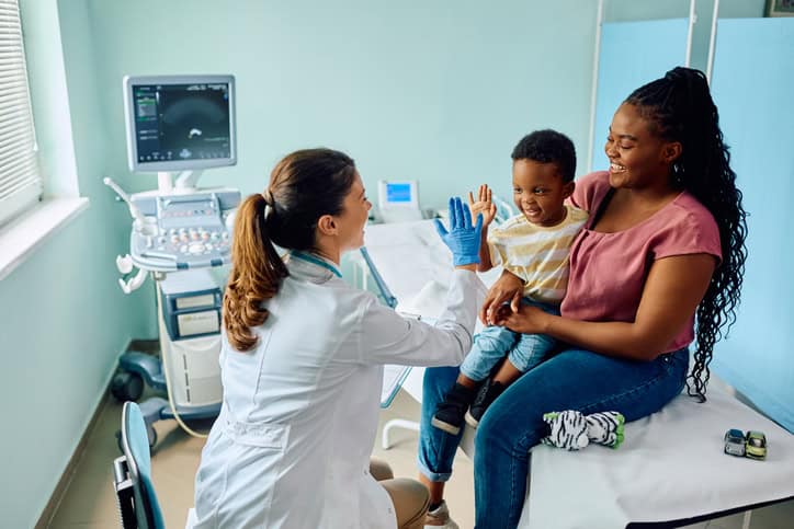 High-five for being such a brave little boy!