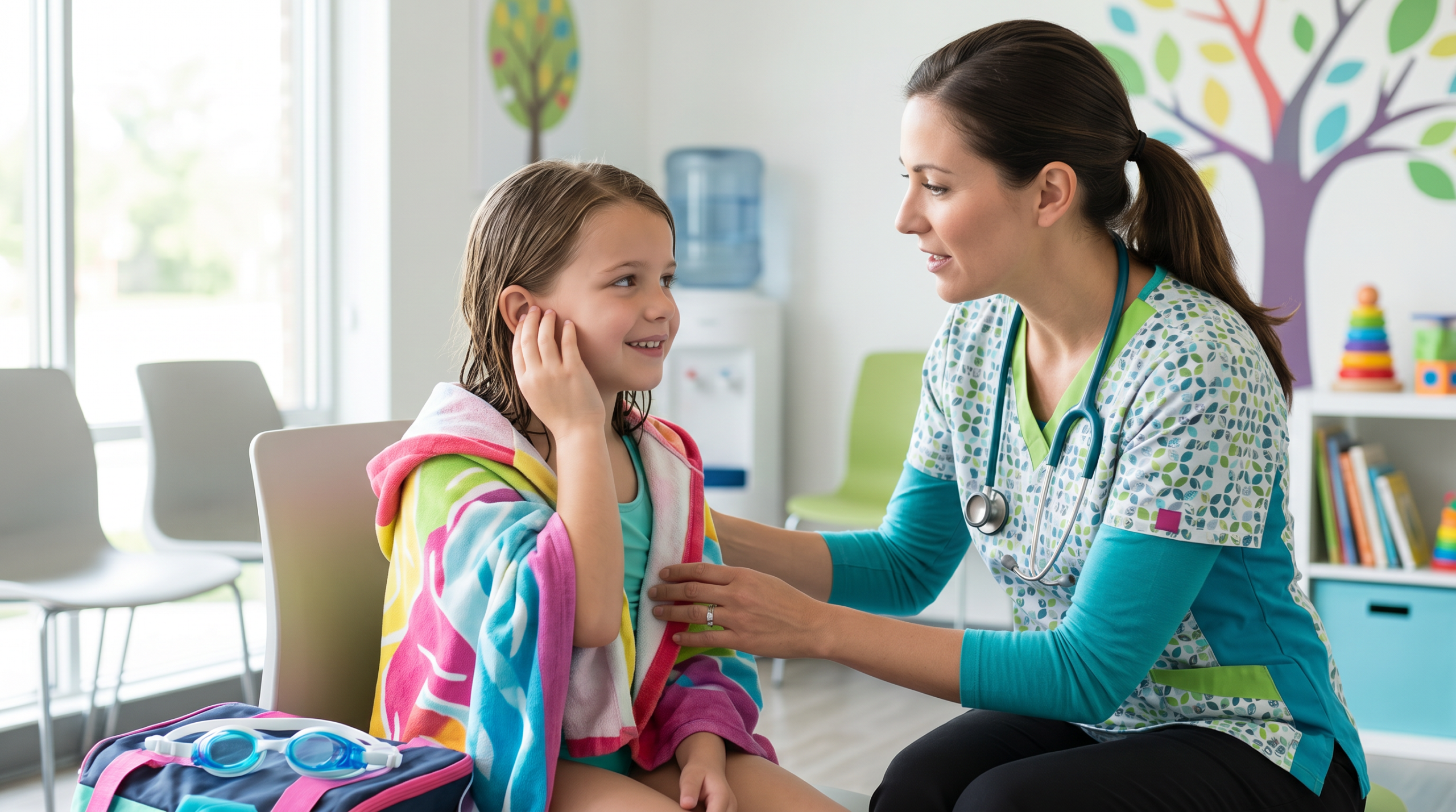 Create a clean realistic pediatric healthcare web