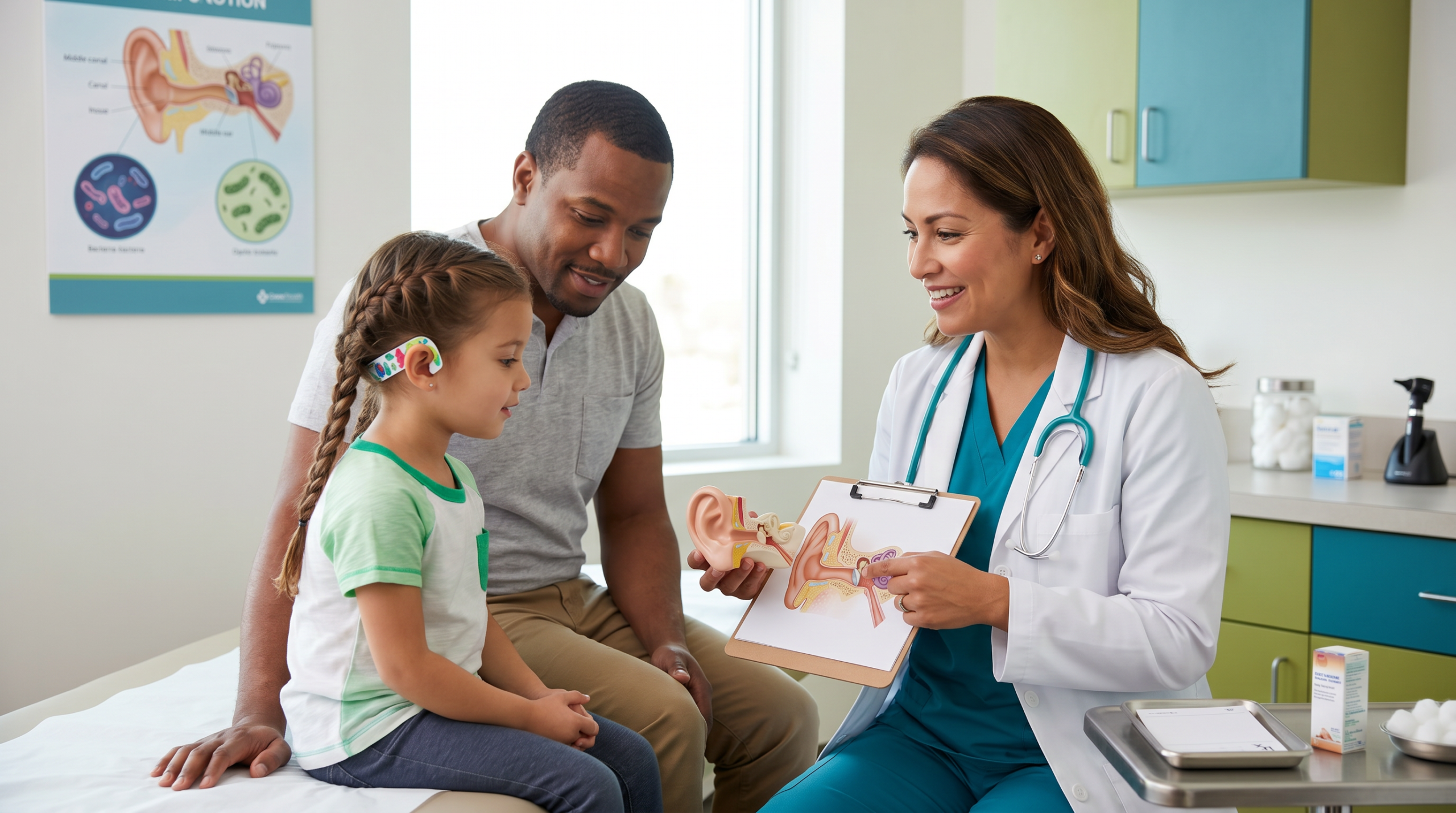 Create a clean realistic pediatric healthcare web