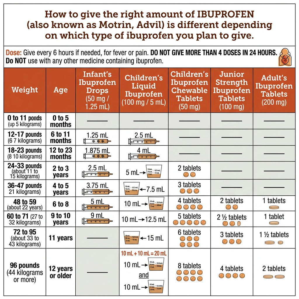 Pain & Fever Relief Dosing 2
